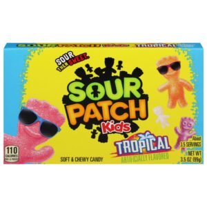 Sour Patch Kids Tropical Soft & Chewy Candy Theater Box 99g