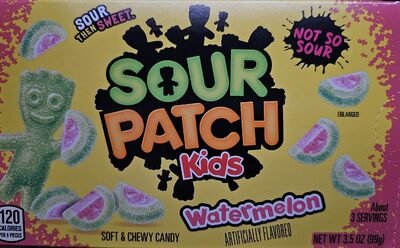 Sour Patch Kids Watermelon Soft & Chewy Candy Theater Box 99g