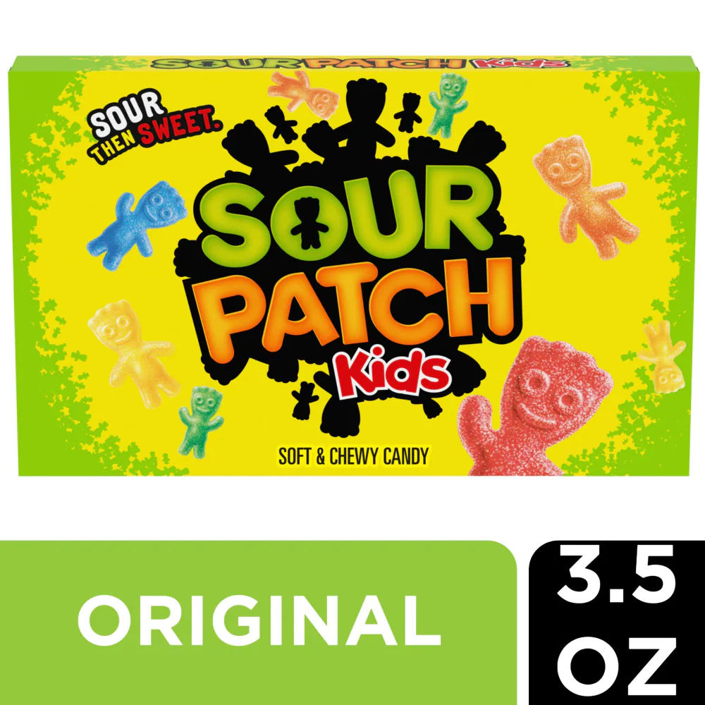 Sour Patch Kids Original Soft & Chewy Candy Theater Box 99g