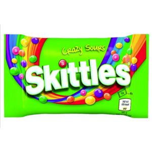 Skittles Crazy Sours Chewy Candy Single Bag 45g