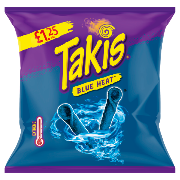 Takis Blue Heat Rolled Tortilla Chips Spider-Man Edition 55g