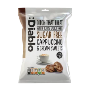 Diablo Sugar Free Cappuccino & Cream Hard Sweets 75g