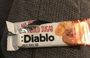 Diablo No Added Sugar Apricot Muesli Bar 30g