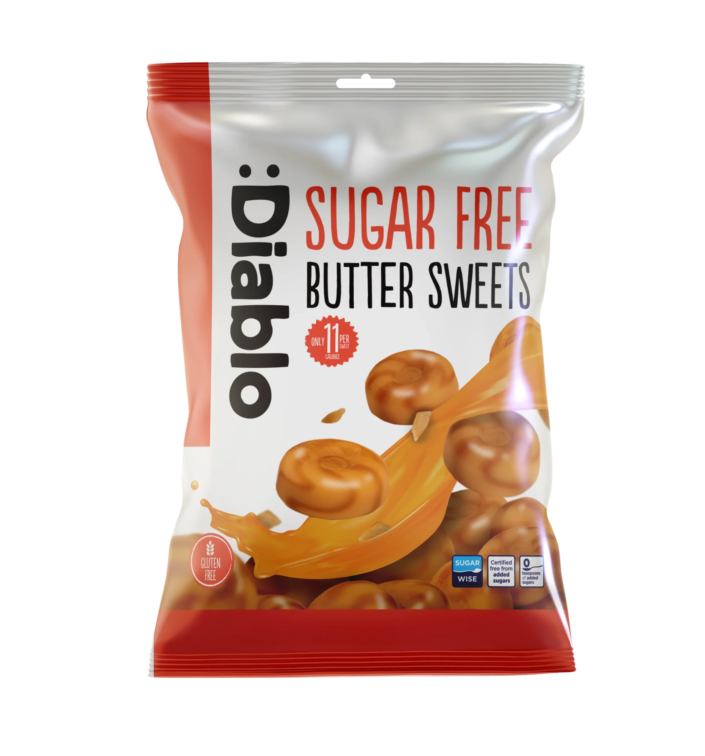 Diablo Sugar Free Butter Hard Sweets 75g