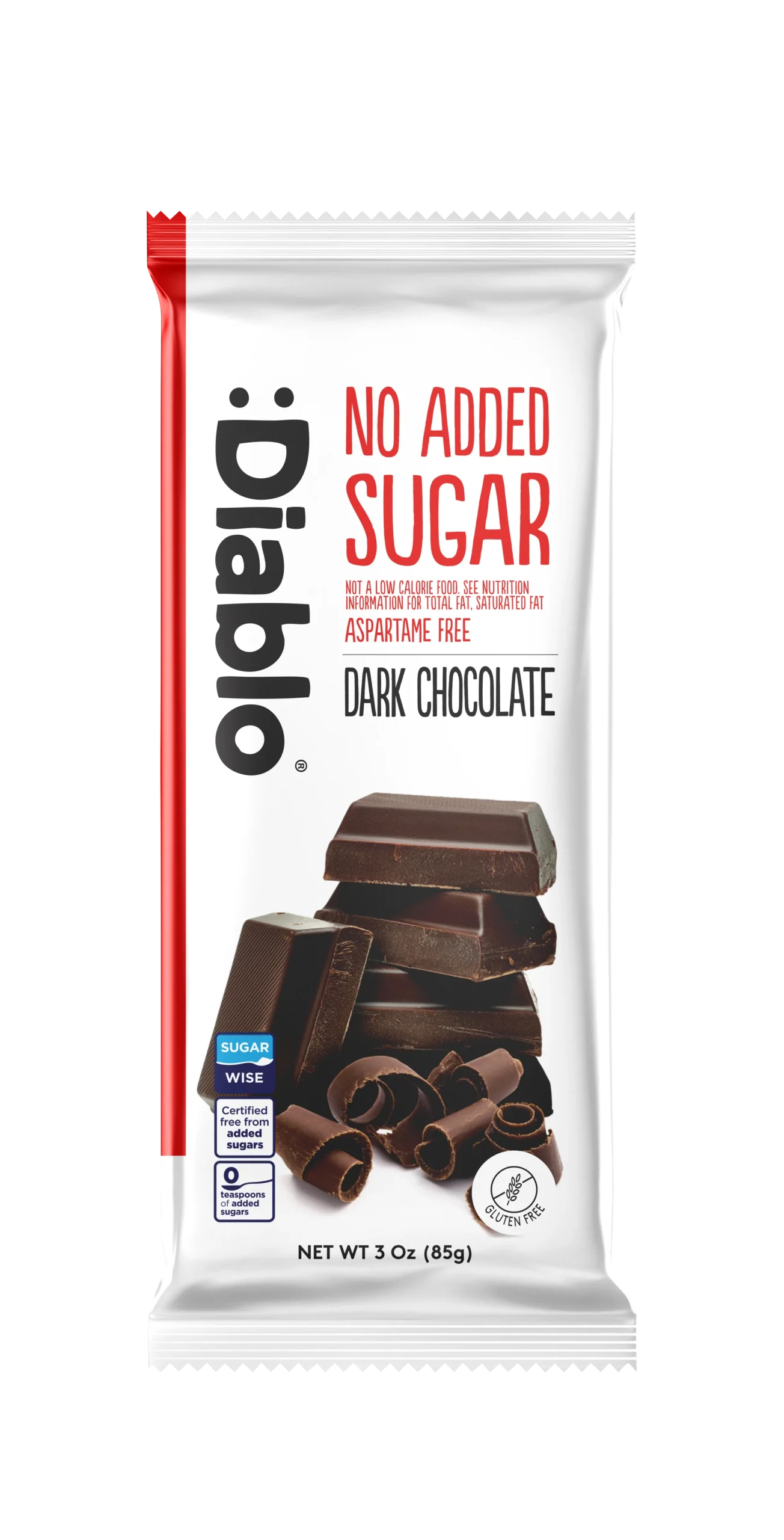 Diablo No Added Sugar Dark Chocolate Bar 85g