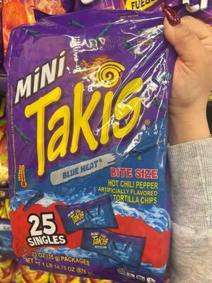 Takis Mini Blue Heat Rolled Tortilla Chips 35g
