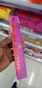 Toblerone Swiss Milk Chocolate with Honey & Almond Nougat Fruit & Nut 100g