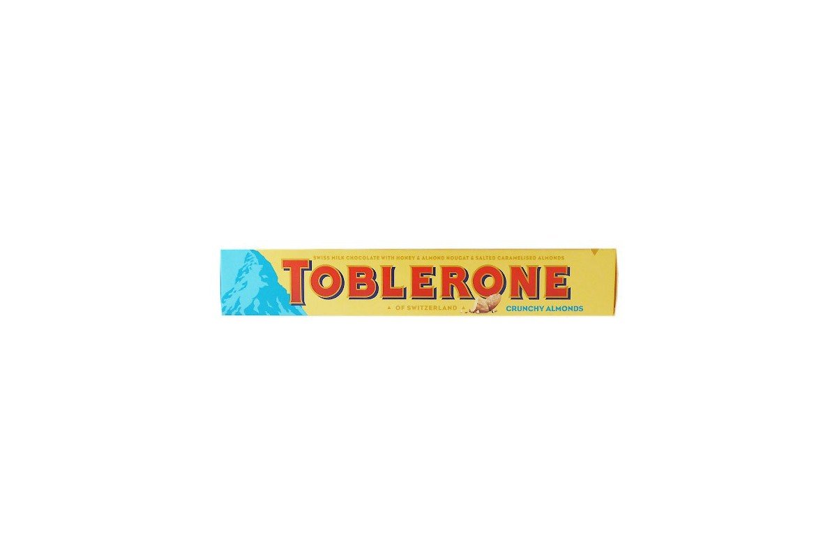 Toblerone Swiss Milk Chocolate with Crunchy Salted Almonds & Nougat 100g