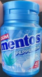 Mentos Pure Fresh Peppermint Sugar Free Gum 56g Bottle