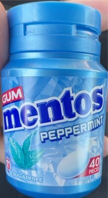 Mentos Pure Fresh Peppermint Sugar Free Gum 56g Bottle
