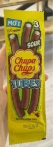 Chupa Chups Sour Bites Strawberry & Cola Chewy Candy Tube 24g