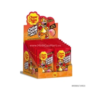 Chupa Chups Cham Cham Mut Strawberry Chili Salt Lollipop 8g