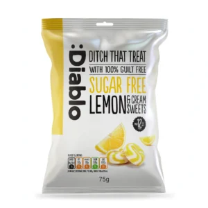 Diablo Sugar Free Lemon & Cream Hard Sweets 75g