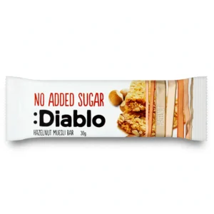 Diablo No Added Sugar Hazelnut Muesli Bar 30g
