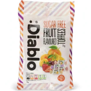 Diablo Sugar Free Fruit Flavoured Toffee Sweets 75g