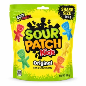 Jelibon Sour Patch Kids Sour Assorted Gummy Candy 160g