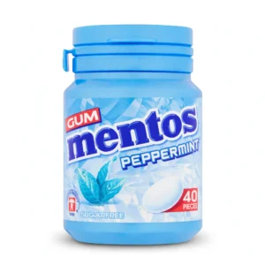 Mentos Pure Fresh Peppermint Sugar Free Gum 56g Bottle